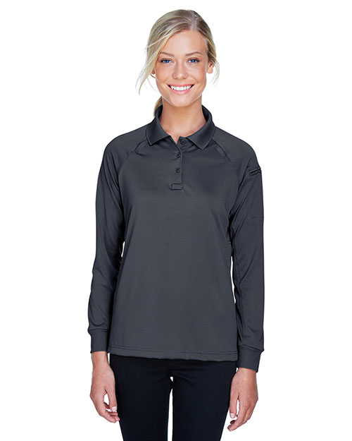 Harriton M211LW Women 6.6 oz Tactical Long-Sleeve Performance Polo at GotApparel