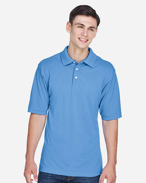 Harriton M265 Men 5.6 Oz. Easy Blend Polo at GotApparel