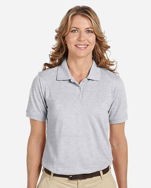 Harriton M265W Women 5.6 Oz. Easy Blend Polo at GotApparel