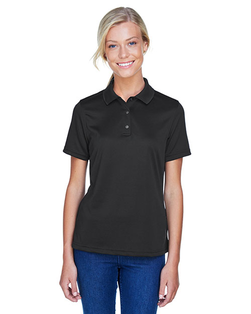 Harriton M345W Women Advantage Il Snap Placket Performance Polo at GotApparel