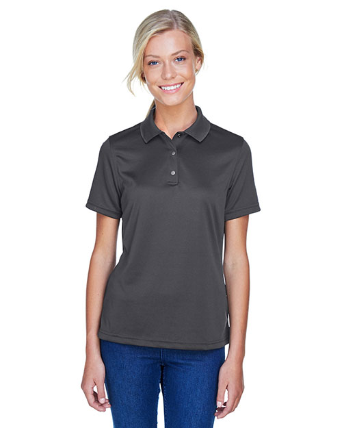Harriton M345W Women Advantage Il Snap Placket Performance Polo at GotApparel