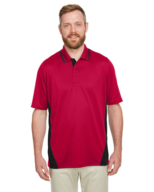 Harriton M386T Men Tall Flash Snag Protection Plus Il Colorblock Polo at GotApparel