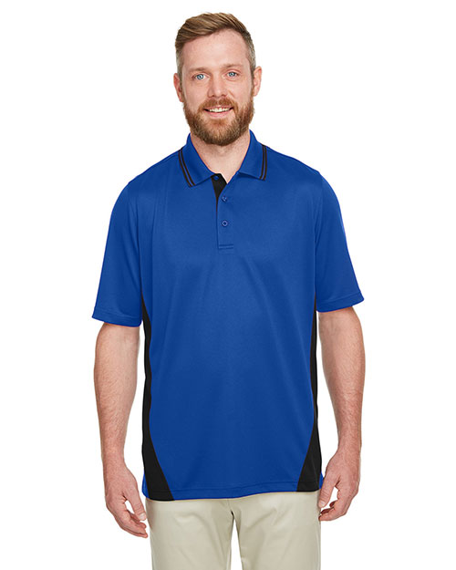 Harriton M386T Men Tall Flash Snag Protection Plus Il Colorblock Polo at GotApparel