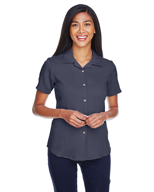 Harriton M570W Women Bahama Cord Camp Shirt at GotApparel