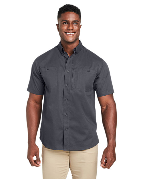 Harriton M585  Men's Advantage IL Short-Sleeve Work Shirt at GotApparel