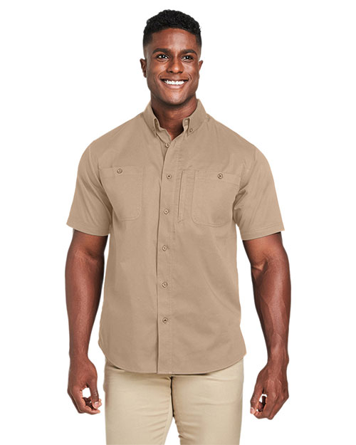 Harriton M585  Men's Advantage IL Short-Sleeve Work Shirt at GotApparel