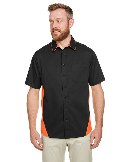 Harriton M586 Men Flash Il Colorblock Short Sleeve Shirt at GotApparel