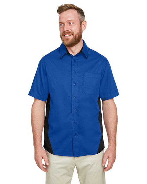 Harriton M586T Men Tall Flash Il Colorblock Short Sleeve Shirt at GotApparel