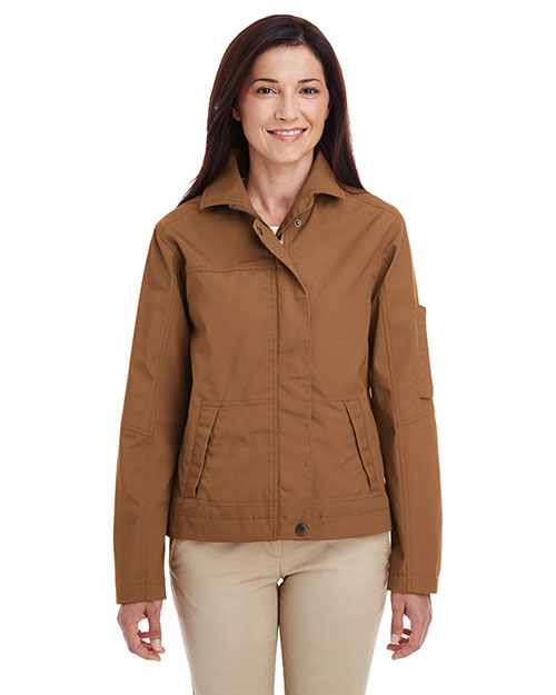 Harriton M705W Women Auxiliary Canvas Work Jacket at GotApparel