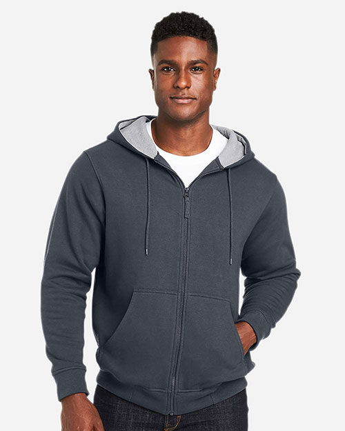 Harriton M711 Men's ClimaBloc™ Lined Heavyweight Hooded Sweatshirt at GotApparel