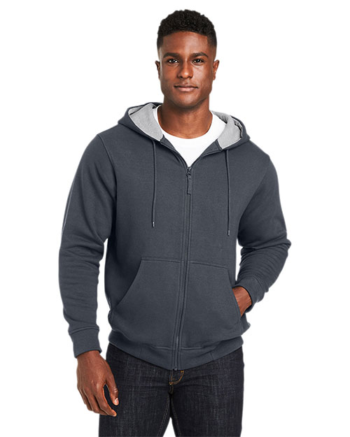 Harriton M711T Men's Tall ClimaBloc™ Lined Heavyweight Hooded Sweatshirt at GotApparel