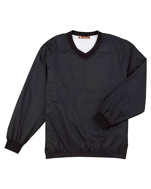 Harriton M720 Men Athletic V-Neck Pullover Jacket at GotApparel