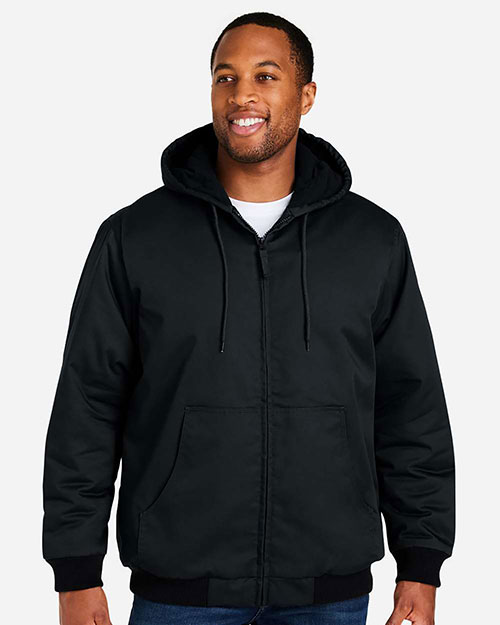 Harriton M722T Men's Tall ClimaBloc® Heavyweight Hooded Full-Zip Jacket at GotApparel