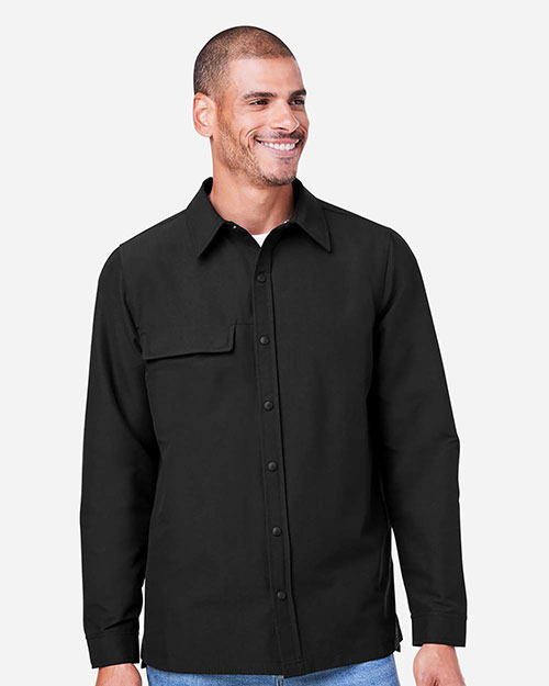 Harriton M72 Unisex Flex Twill Overshirt at GotApparel