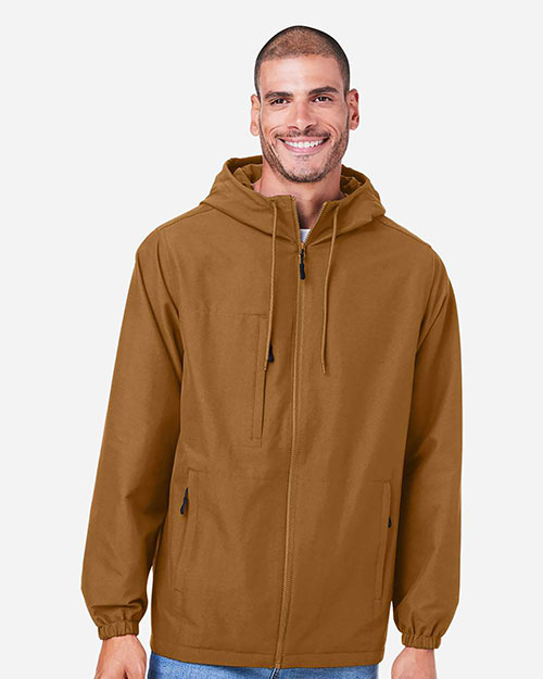 Harriton M73 Unisex Flex Twill Hooded Jacket at GotApparel
