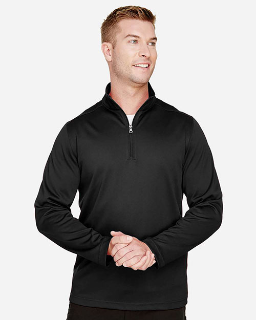 Harriton M748 Men 6.6 oz Advantage Snag Protection Plus Quarter-Zip at GotApparel