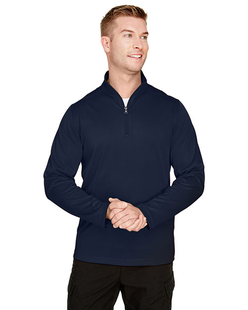 Harriton M748 Men 6.6 oz Advantage Snag Protection Plus Quarter-Zip at GotApparel