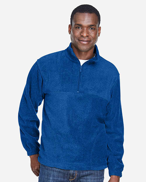 Harriton M980 Men 8 Oz. Quarter-Zip Fleece Pullover at GotApparel