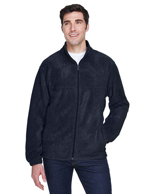 Harriton M990T Men Tall 8 Oz. Full-Zip Fleece at GotApparel