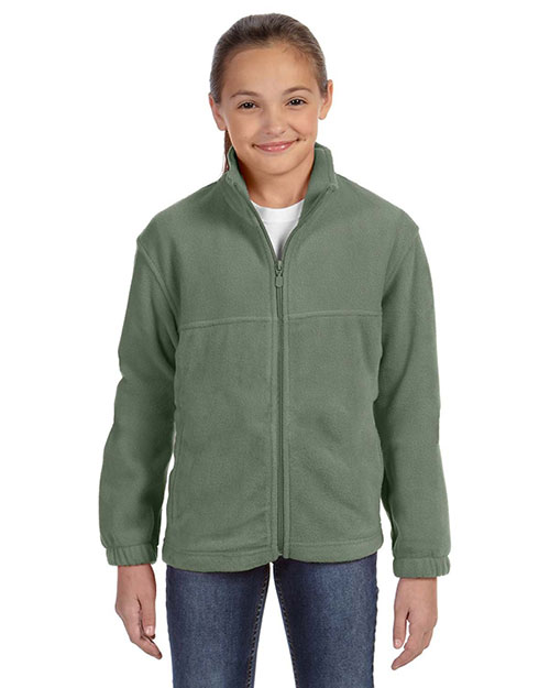 Harriton M990Y Youth 8 Oz. Full-Zip Fleece at GotApparel