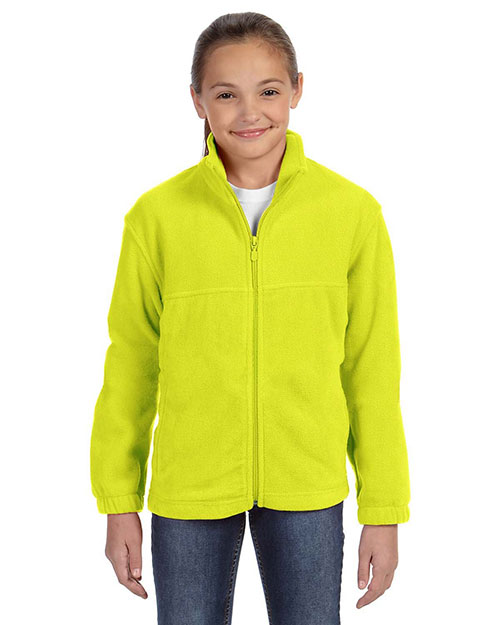 Harriton M990Y Youth 8 Oz. Full-Zip Fleece at GotApparel