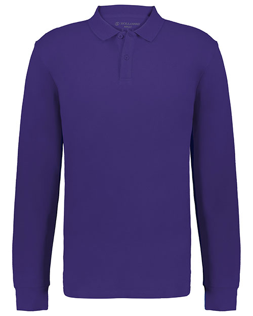 Holloway 226177 Core Cotton Long Sleeve Polo at GotApparel