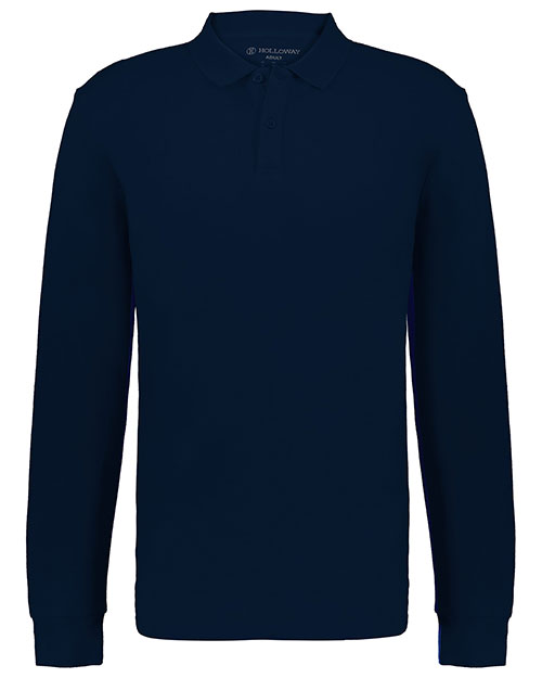 Holloway 226177 Core Cotton Long Sleeve Polo at GotApparel