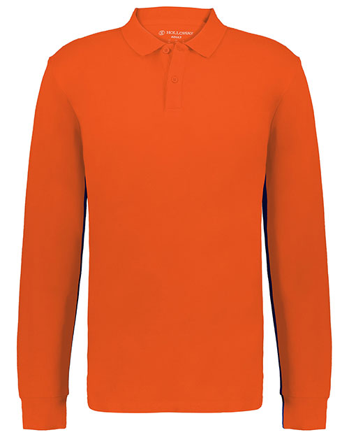 Holloway 226177 Core Cotton Long Sleeve Polo at GotApparel