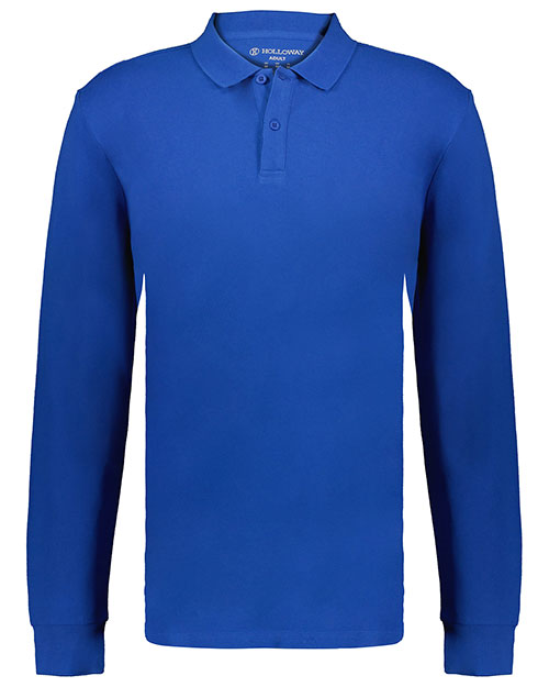 Holloway 226177 Core Cotton Long Sleeve Polo at GotApparel