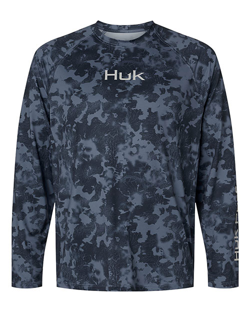 HUK H1200718 Men's Airweight KS Printed Crewneck Pullover at GotApparel