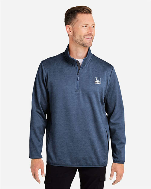 HUK H130098 Men's Coldfront+ Quarter-Zip Pullover at GotApparel