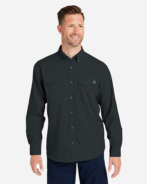 HUK H150172 Men's Tide Point Pocket Fishing Shirt at GotApparel