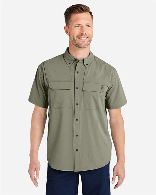 HUK H150183 Men's Creekbed Short Sleeve Shirt at GotApparel
