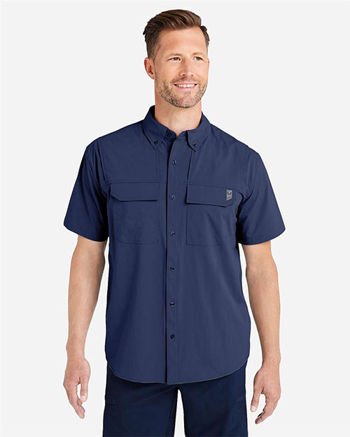 HUK H150183 Men's Creekbed Short Sleeve Shirt at GotApparel
