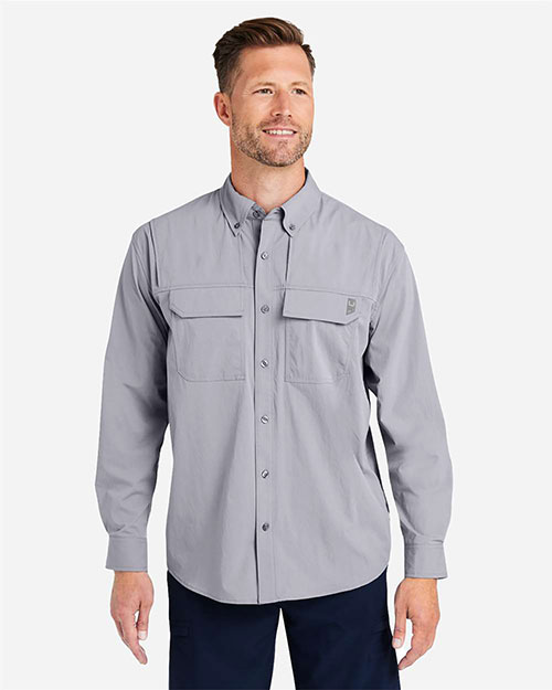 HUK H150184 Men's Creekbed Pocket Fishing Shirt at GotApparel