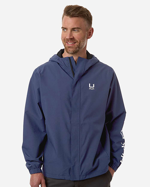 HUK H400159 Men's Storm Rain Jacket at GotApparel