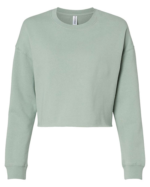 Independent Trading Co. AFX24CRP Women 's Lightweight Cropped Crew Pullover at GotApparel