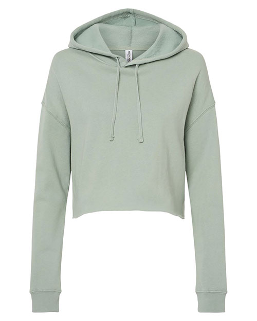 Independent Trading Co. AFX64CRP Women ’s Lightweight Crop Hooded Sweatshirt at GotApparel