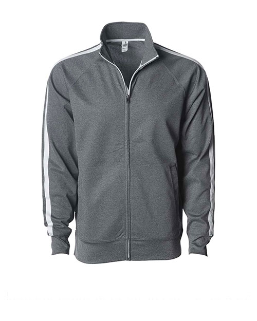 Independent Trading Co. EXP70PTZ Men Lightweight Poly-Tech Full-Zip Track Jacket at GotApparel