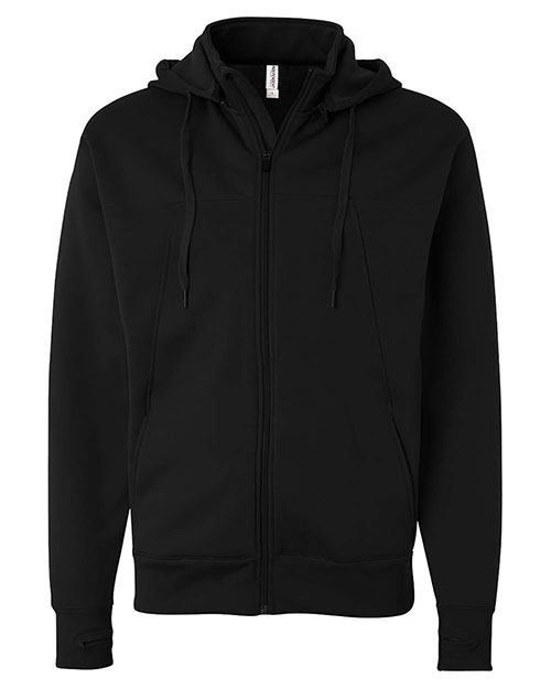 Independent Trading Co. EXP80PTZ Men Poly-Tech Full-Zip Hooded Sweatshirt at GotApparel