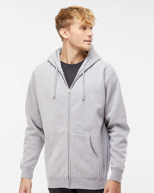 Independent Trading Co. IND4000Z Men Heavyweight Full-Zip Hooded Sweatshirt at GotApparel