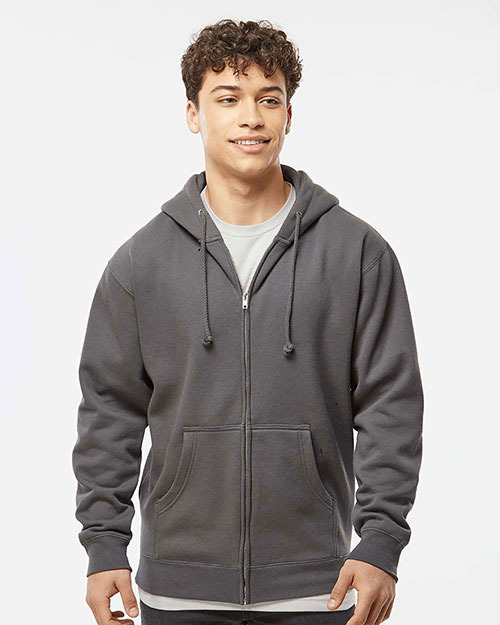 Independent Trading Co. IND4000Z Men Heavyweight Full-Zip Hooded Sweatshirt at GotApparel