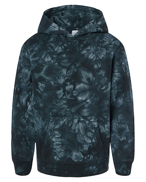 Independent Trading Co. PRM1500TD Boys Youth Midweight Tie-Dye Hooded Pullover at GotApparel