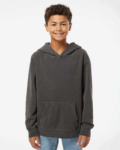 Independent Trading Co. PRM1500Y Boys Youth Midweight Pigment-Dyed Hooded Sweatshirt at GotApparel