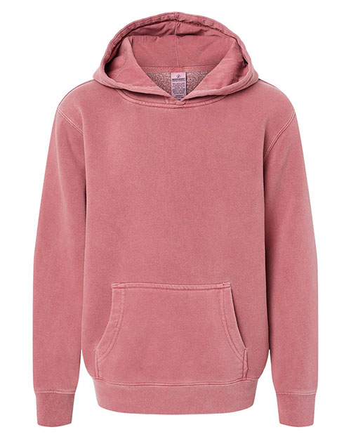 Independent Trading Co. PRM1500Y Boys Youth Midweight Pigment-Dyed Hooded Sweatshirt at GotApparel