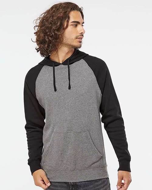 Independent Trading Co. PRM33SBP Men Special Blend Raglan Hooded Sweatshirt at GotApparel