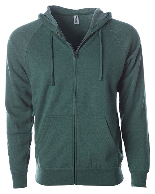Independent Trading Co. PRM33SBZ Women Special Blend Raglan Full-Zip Hooded Sweatshirt at GotApparel