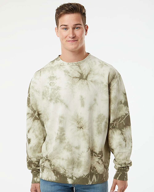 Independent Trading Co. PRM3500TD Men Midweight Tie-Dyed Sweatshirt at GotApparel