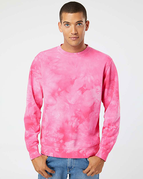 Independent Trading Co. PRM3500TD Men Midweight Tie-Dyed Sweatshirt at GotApparel