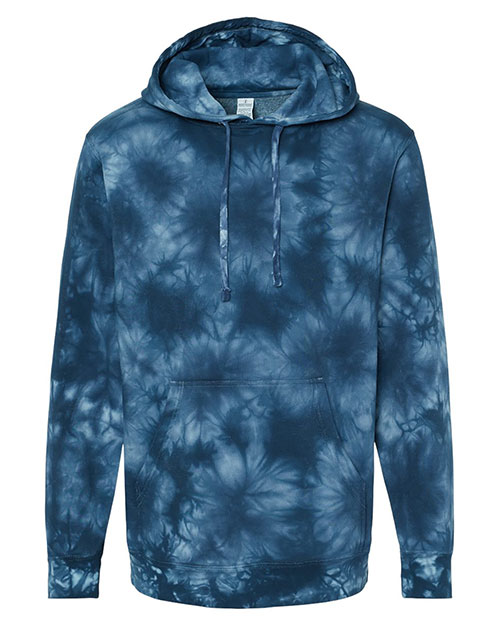 Independent Trading Co. PRM4500TD Men Midweight Tie-Dyed Hooded Sweatshirt at GotApparel